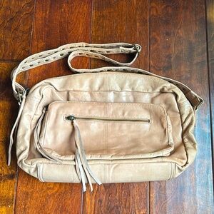 Day & Mood (Anthropology) Pearl Shoulder / Crossbody Bag in Blush.